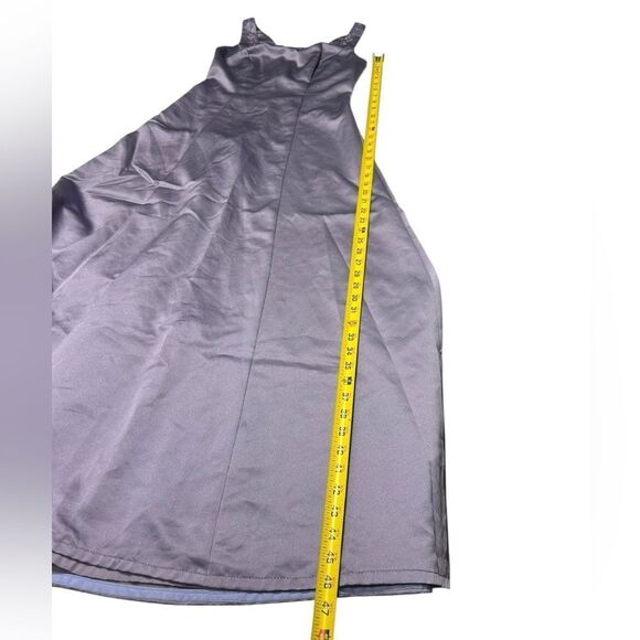 David’s Bridal Light Purple Sleeveless Maxi Dress Formal Bridesmaid Beaded Neck - Picture 13 of 13